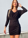 Abito in maglia schiena aperta con pizzo