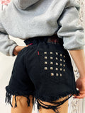 Short Levi’s Vintage nero con borchie