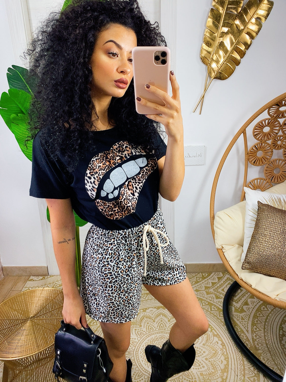 Completo sportivo maglia e short maculato