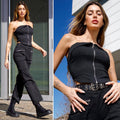Completo top e pantalone cargo