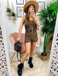 Completo top e pantaloncino maculato