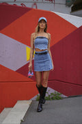 Completo top e gonna in jeans