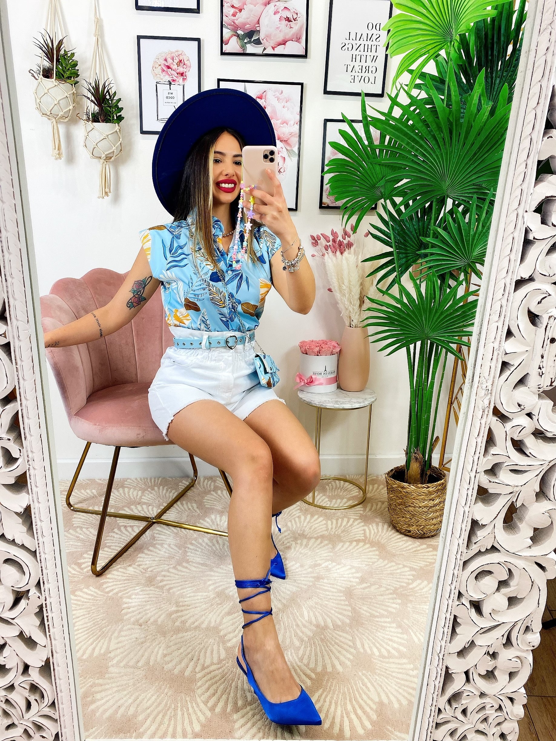 Short bianco con elastico
