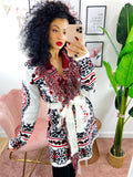 Cardigan Con dettagli rosso nero