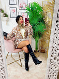 Cardigan a rombi e frange Camel