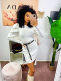 Abito in maglia Bianco
