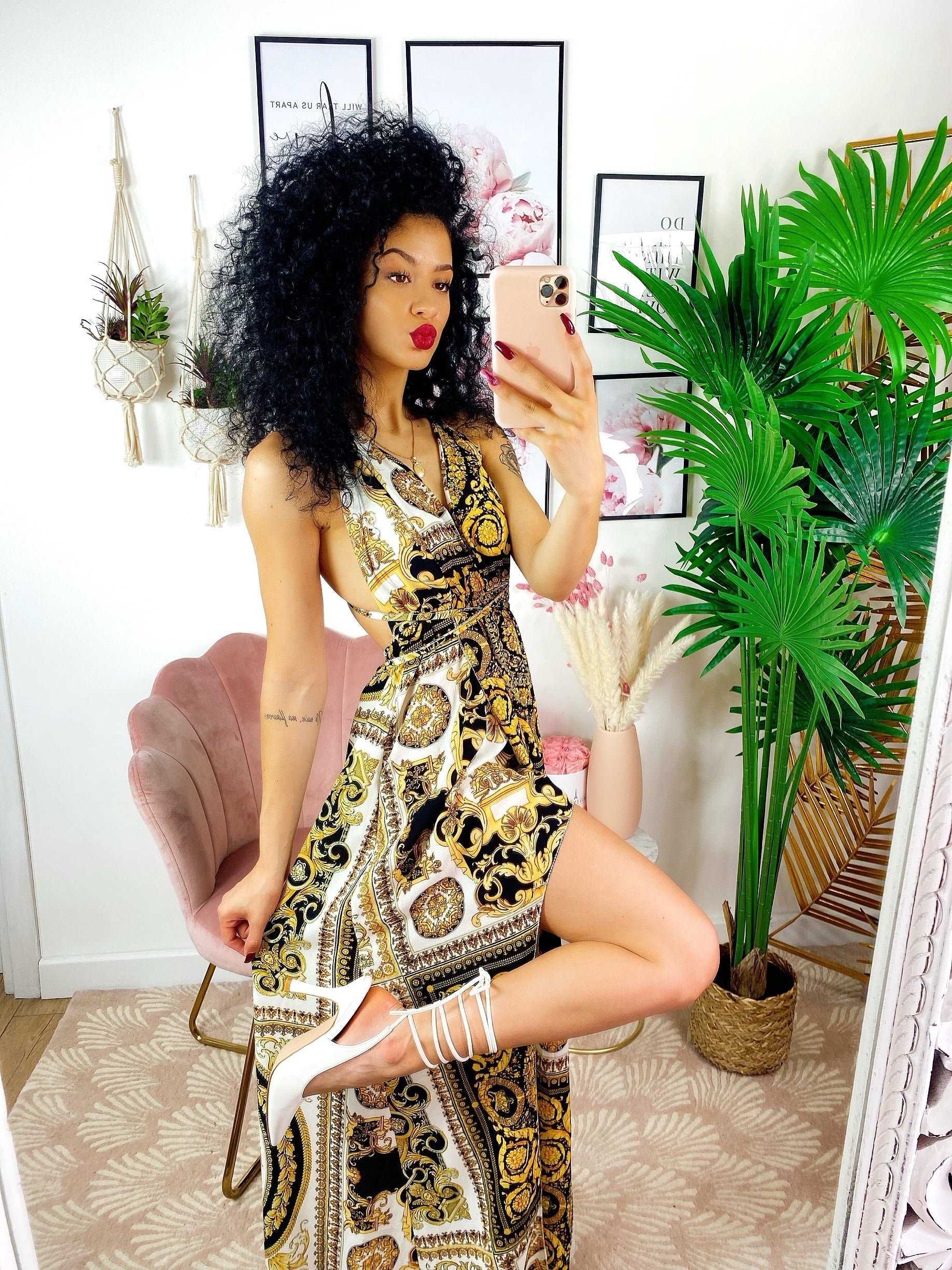 Dress Afrodite stampa etnica