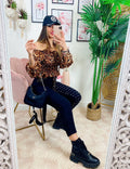 Jeans con borchie Nero