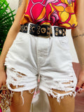 Short Bianco con strappi