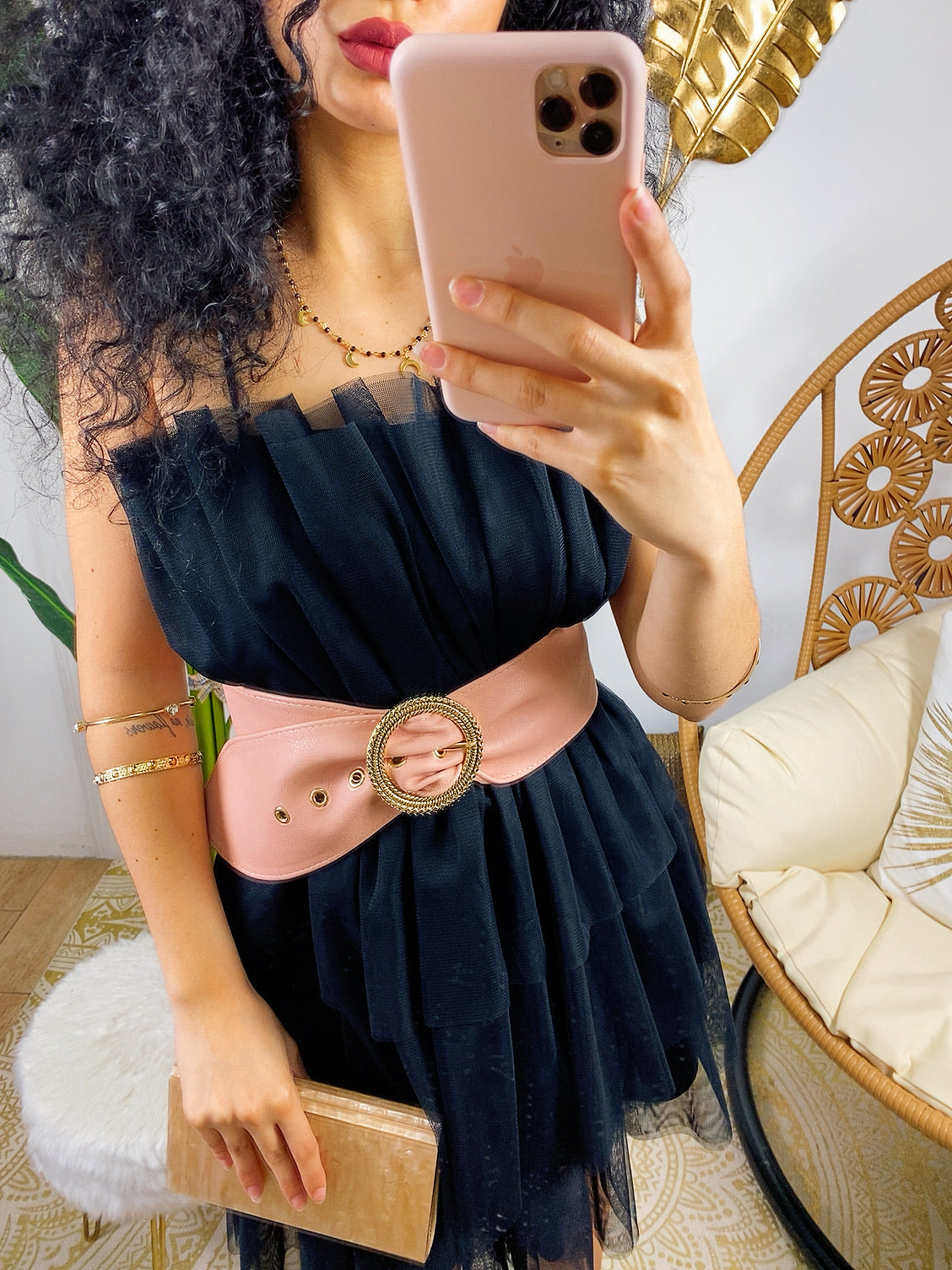 Abito in tulle nero Venere