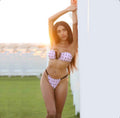 Bikini con cuoricini lilla