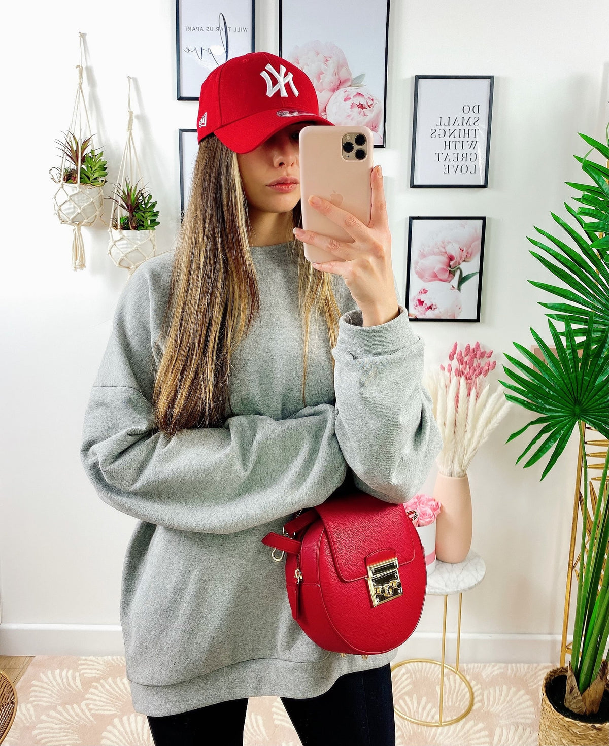 Maxi felpa easy grigia