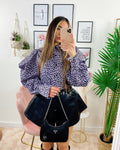 Blusa maculata viola