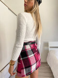 Maglioncino morbidissimo choker bianco