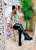 Maxi maglione panna a cuori