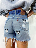 Short Levi’s Vintage con stampa topolino bagno medio