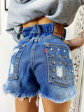 Short Levi’s Vintage con Borchie bagno medio
