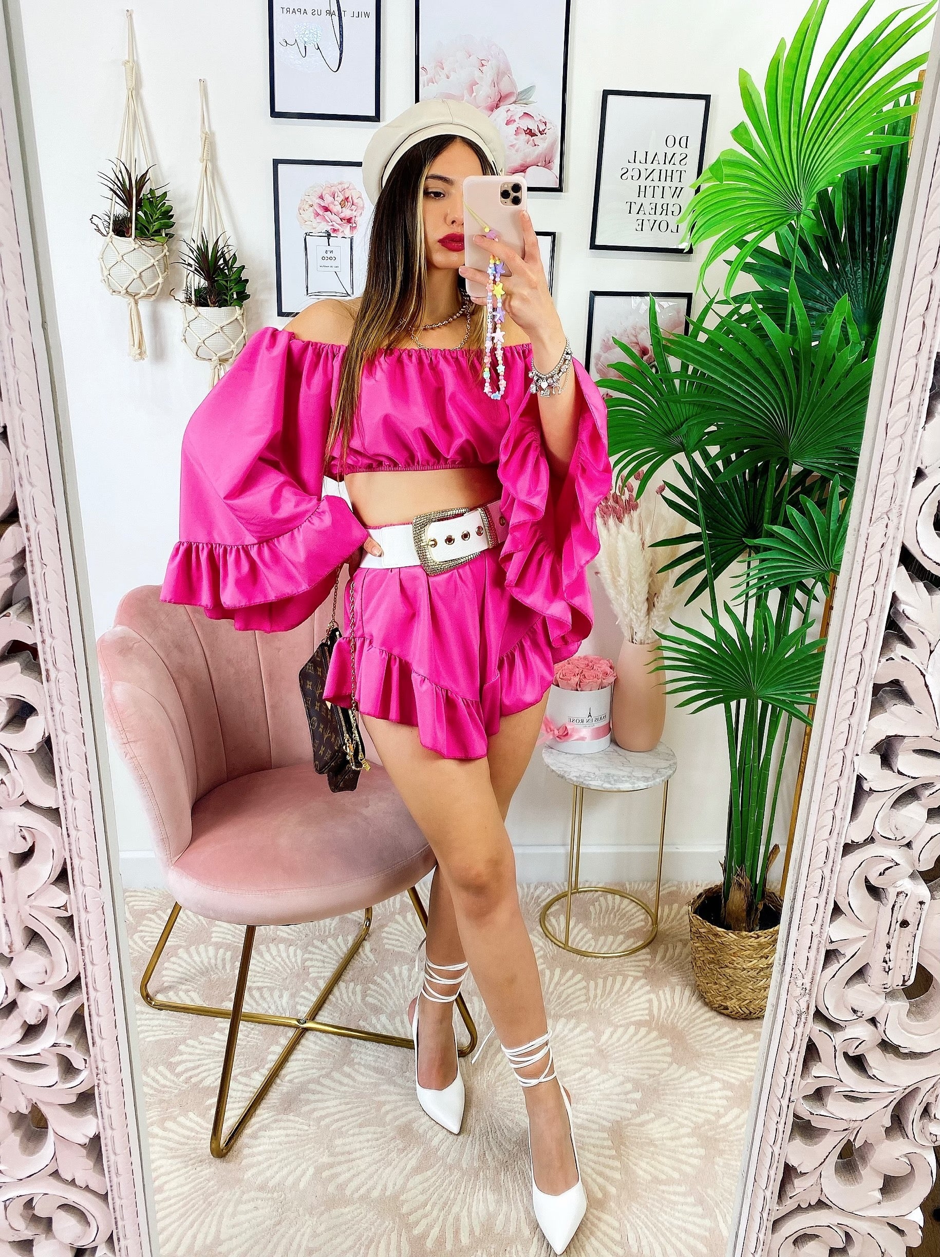 Completo due pezzi fucsia