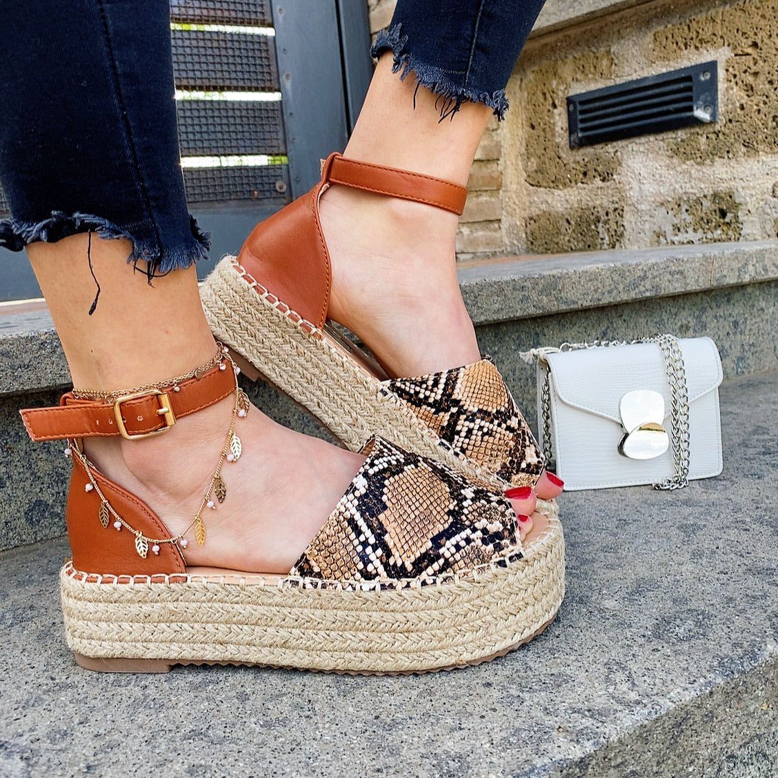 Espadrillas pitonate