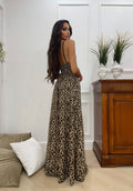 Abito lungo animalier