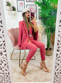 Coordinato tre pezzi fragola