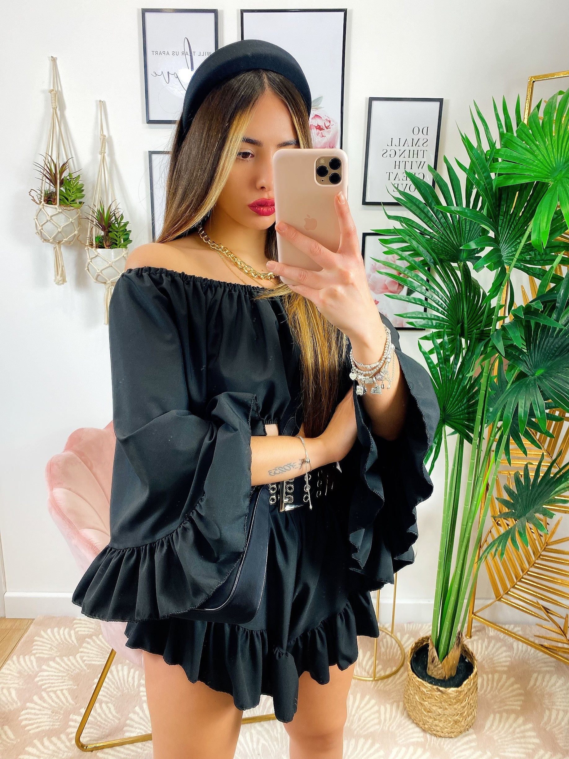 Completo due pezzi Nero