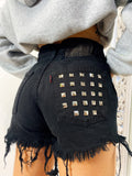 Short Levi’s Vintage nero con borchie