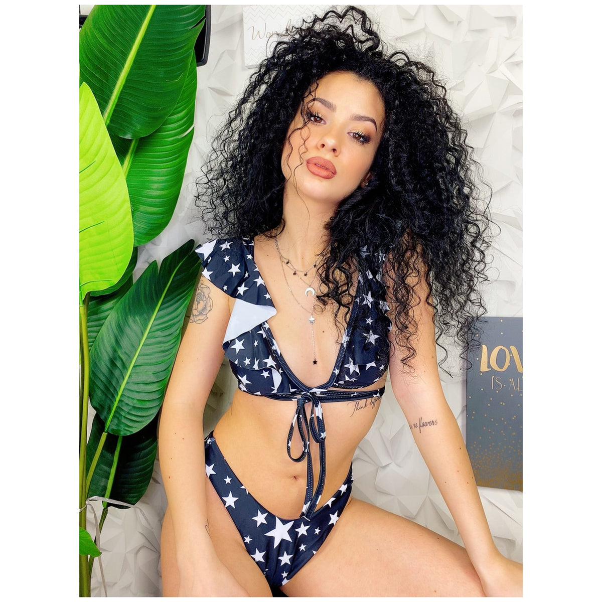 Bikini Formentera due pezzi con stelle