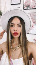 Cappello Bianco catena bianca