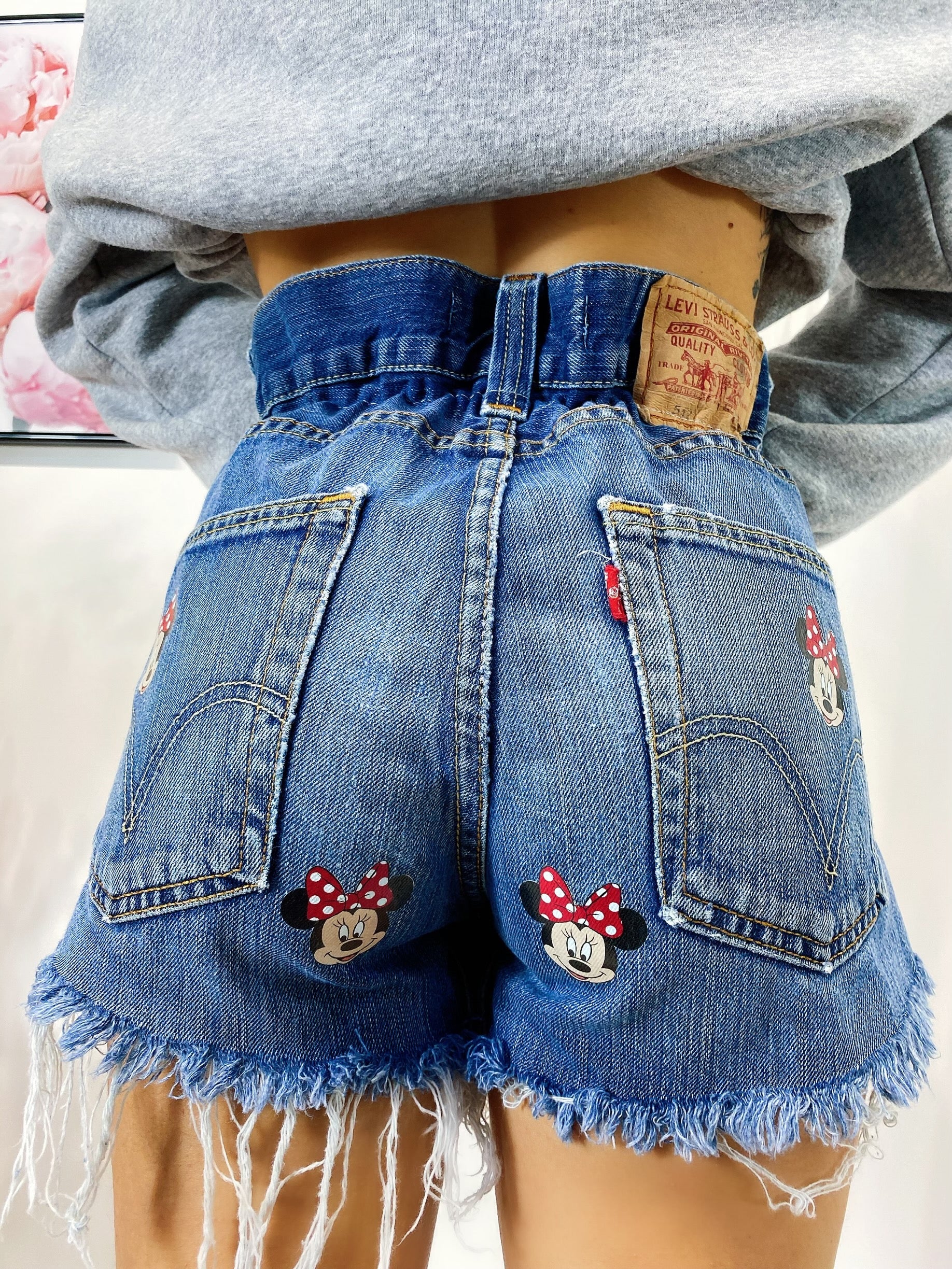 Short Levi’s Vintage stampa topolina senza strappi