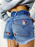 Short Levi’s Vintage stampa topolina senza strappi