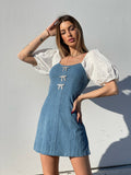 Abito di jeans con fiocchetti