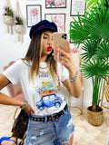 T-shirt con stampa Travel