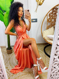 Dress Afrodite pesca