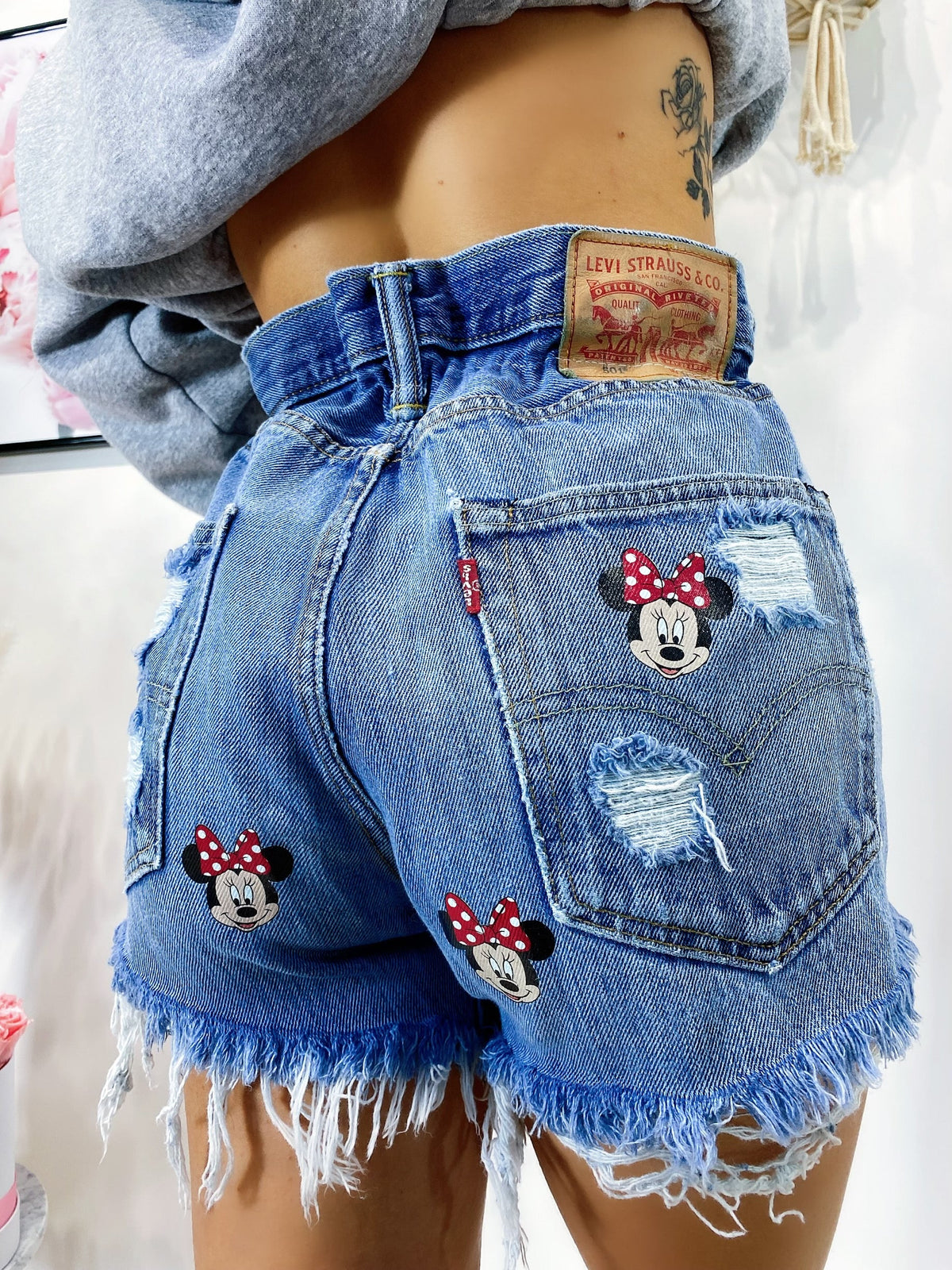 Short Levi’s Vintage con stampa topolina