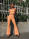 Completo top e pantalone pesca