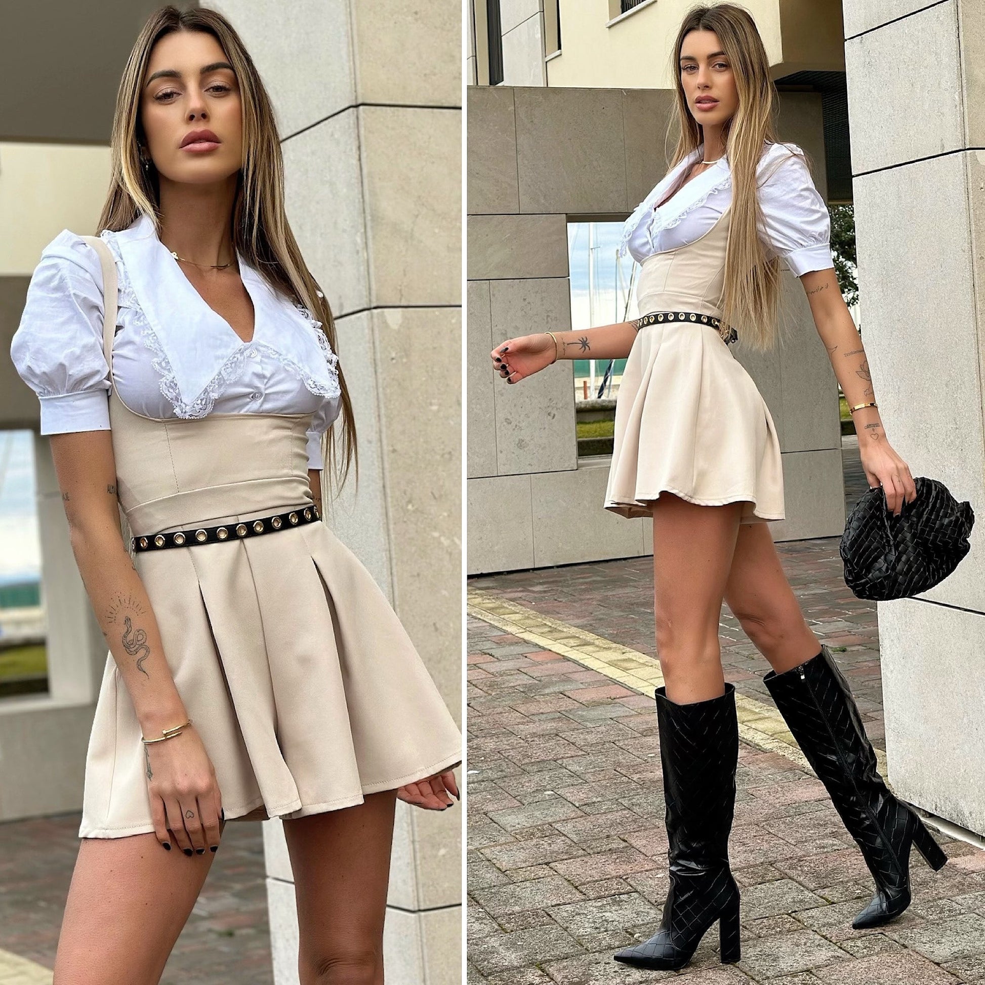 Salopette beige