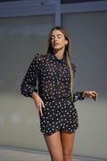 Completo camicia e short a pois