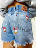 Short Levi’s Vintage con stampa paperina bagno medio chiaro