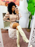 Abito in maglia Beige