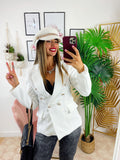 Blazer con bottoni Bianco