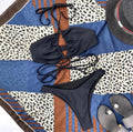 Bikini con incroci Nero