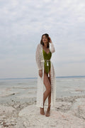 Kimono in pizzo bianco