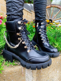 Biker con catenina di strass
