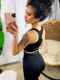 Set tuta sportiva nera