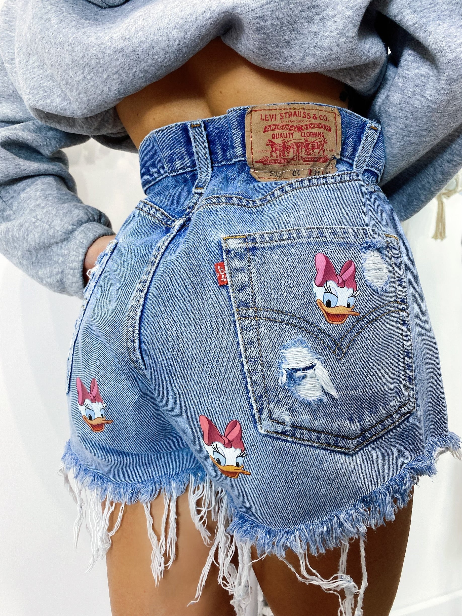 Short Levi’s Vintage con stampa Paperina medio chiaro