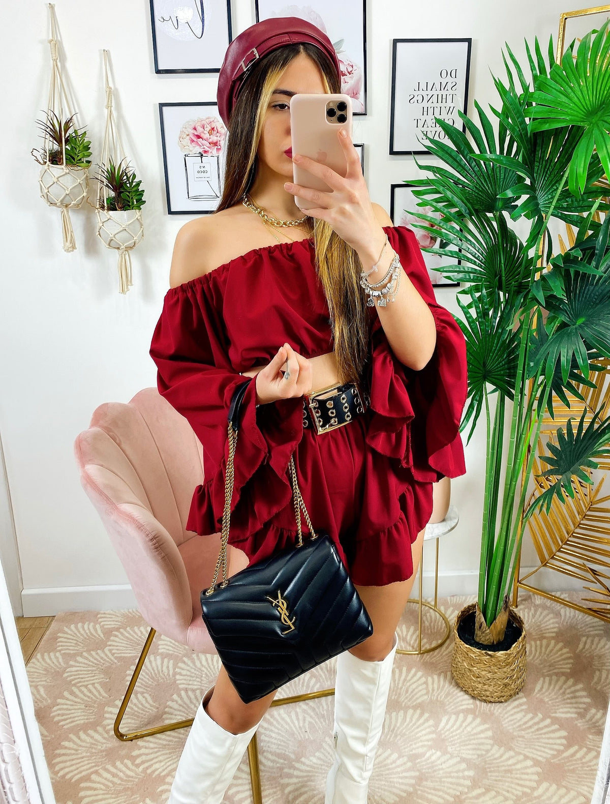 Completo due pezzi bordeaux
