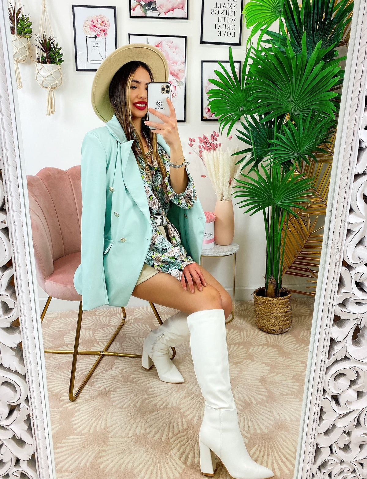 Blazer in ecopelle Tiffany