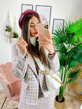 Completo in tweed Gonna e giacca lilla