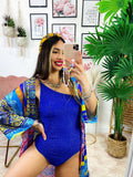 Kimono etnico azzurro
